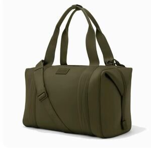Dagne Dover LANDON NEOPRENE CARRYALL BAG large dark moss green tote luggage